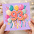 93rd Birthday Card, Colourful Balloons and Celebration Design
