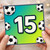 15th Birthday Card, Football Theme