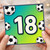 18th Birthday Card, Football Design