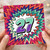 27th Birthday Card, Colourful Comic Starburst Design