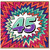 45th Birthday Card, Bold Comic Style Starburst Design