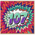 107th Birthday Card, Bold Comic Style Number Card