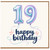 19th Birthday Card, Happy Birthday Balloon Design Card