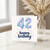 42nd Birthday Card, Happy Birthday Balloon Design