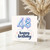48th Birthday Card, Happy Birthday Balloon Number 48 Card