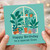 Gran Birthday Card - Happy Birthday to a Special Gran, Houseplant Window Illustration, Garden Lover Themed Greeting Card