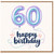 60th Birthday Card, Happy Birthday Balloon Design