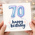 70th Birthday Card, Happy Birthday Balloon Design