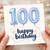 100th Birthday Card, Happy Birthday Balloon Design