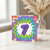 7th Birthday Card, Colourful Comic Style Number 7 Card