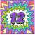 12th Birthday Card, Colourful Comic Style Number 12 Card