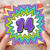 14th Birthday Card, Colourful Retro Comic Starburst Design
