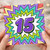 15th Birthday Card, Colourful Comic Starburst Design