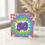 50th Birthday Card, Bold Colourful Starburst Design