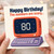 80th Birthday Card, Happy Birthday The Numbers Are Scary Retro Computer Humour Card