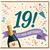 19th Birthday Card, Funny Celebratory Champagne and Confetti Card