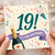 19th Birthday Card, Funny Celebratory Champagne and Confetti Card