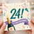 24th Birthday Card, It's Your Birthday Celebration Card