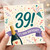 39th Birthday Card, Funny 39 Birthday Card, It’s Your Birthday Celebration Card