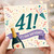 41st Birthday Card, Funny Champagne Celebration Card