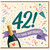 42nd Birthday Card, It's Your Birthday Celebration Card with Champagne and Confetti