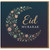 Eid Mubarak Card - Elegant Crescent Moon Floral Design - Islamic Greeting Card for Eid al-Fitr or al-Adha - Blank Inside - UK Size