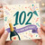 102nd Birthday Card, Fun Colourful Party Design