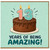 13th Birthday Card, Years of Being Amazing Cake Design