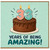 33rd Birthday Card, Years of Being Amazing Cake Design