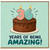 36th Birthday Card, Years of Being Amazing Cake Design