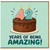 42nd Birthday Card, Years of Being Amazing Cake Design