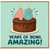 45th Birthday Card, Years of Being Amazing Cake Design Card