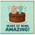 57th Birthday Card, Years of Being Amazing Cake Card