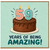 59th Birthday Card, Years of Being Amazing Cake Design