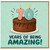 70th Birthday Card, Years of Being Amazing Cake Design