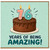 76th Birthday Card, 76 Years of Being Amazing Birthday Card