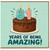 81st Birthday Card, Years of Being Amazing Cake Design Card