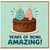 84th Birthday Card, Years of Being Amazing Cake Design