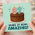 87th Birthday Card, 87 Years of Being Amazing Card