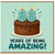 88th Birthday Card, Years of Being Amazing Cake Card