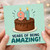 91st Birthday Card, 91 Years of Being Amazing Card