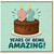 92nd Birthday Card, 92 Years of Being Amazing Birthday Card