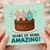 110th Birthday Card, Years of Being Amazing