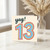 13th Birthday Card, Yay! Rainbow Number 13 Card