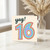 16th Birthday Card, Yay! Rainbow Number 16 Card