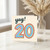 20th Birthday Card, Yay Rainbow Number 20 Card