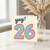 26th Birthday Card, Yay! Rainbow Number 26 Card