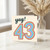 43rd Birthday Card, Yay! Rainbow Number 43 Card