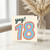 78th Birthday Card, Yay! Rainbow Number 18 Card