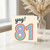81st Birthday Card, Yay! Colourful Rainbow Number Card